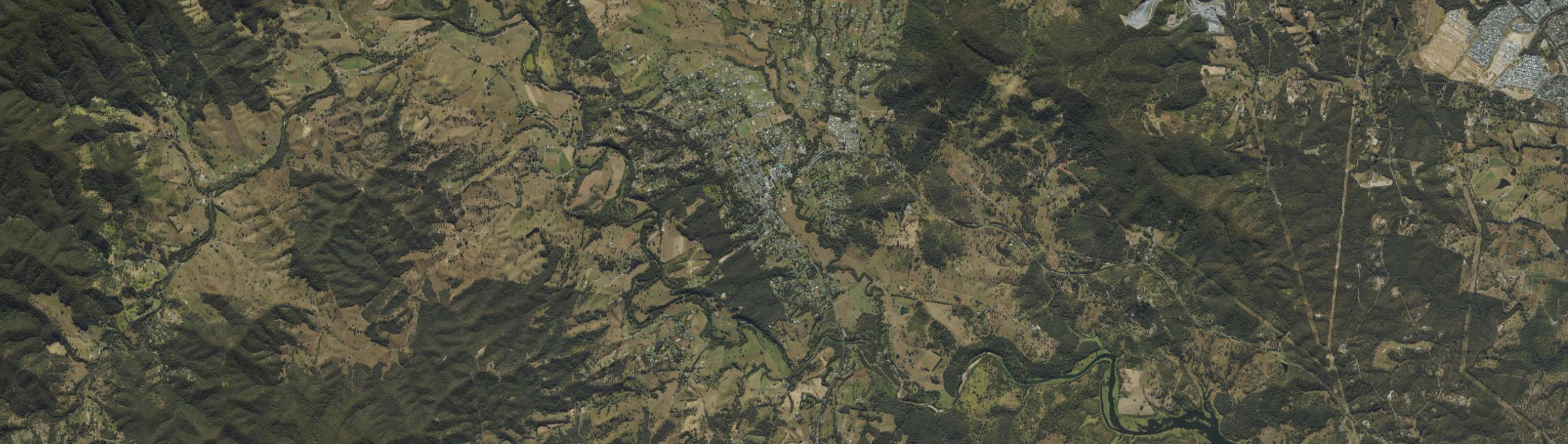 Aerial view of Dayboro, QLD