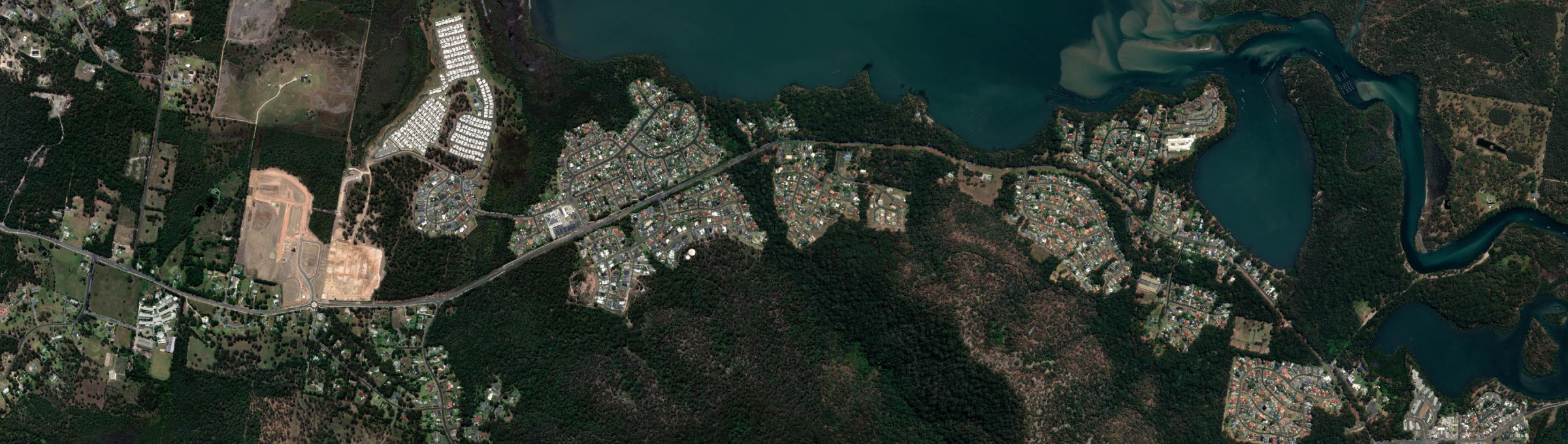 Aerial view of Lakewood, NSW