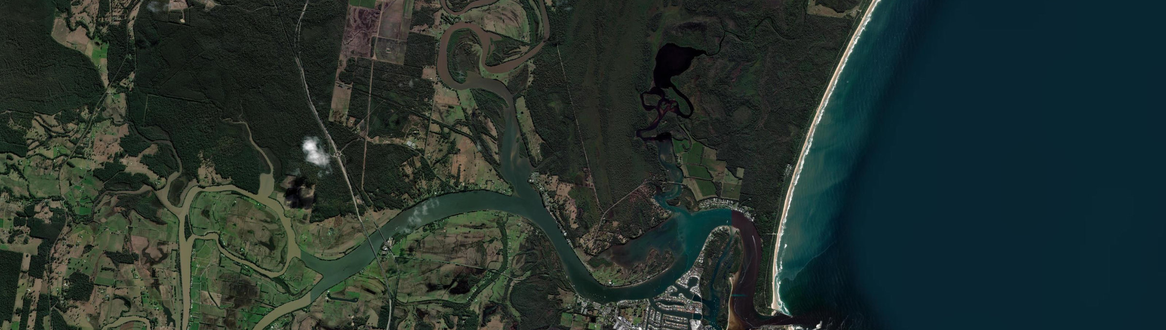 Aerial view of Riverside (NSW), NSW