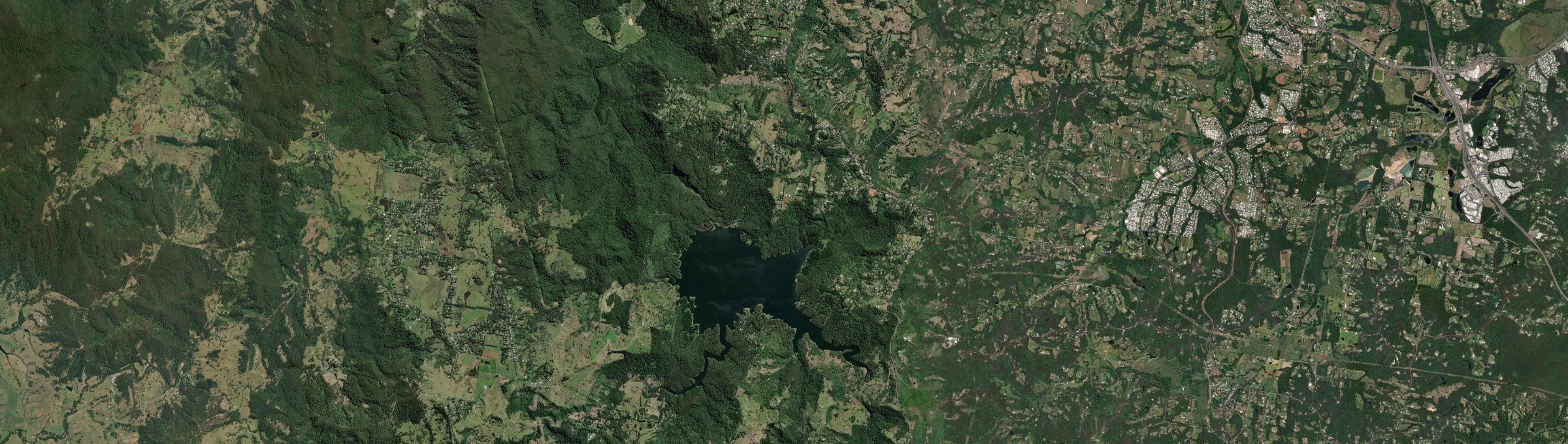 Aerial view of Montville, QLD