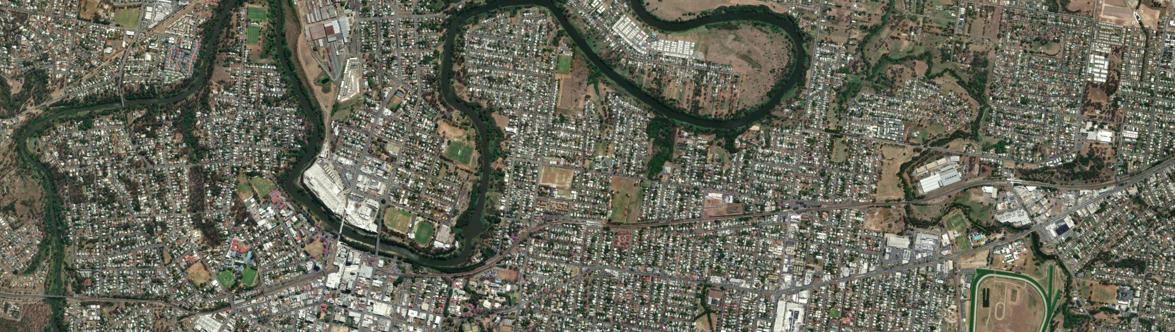 Aerial view of East Ipswich, QLD