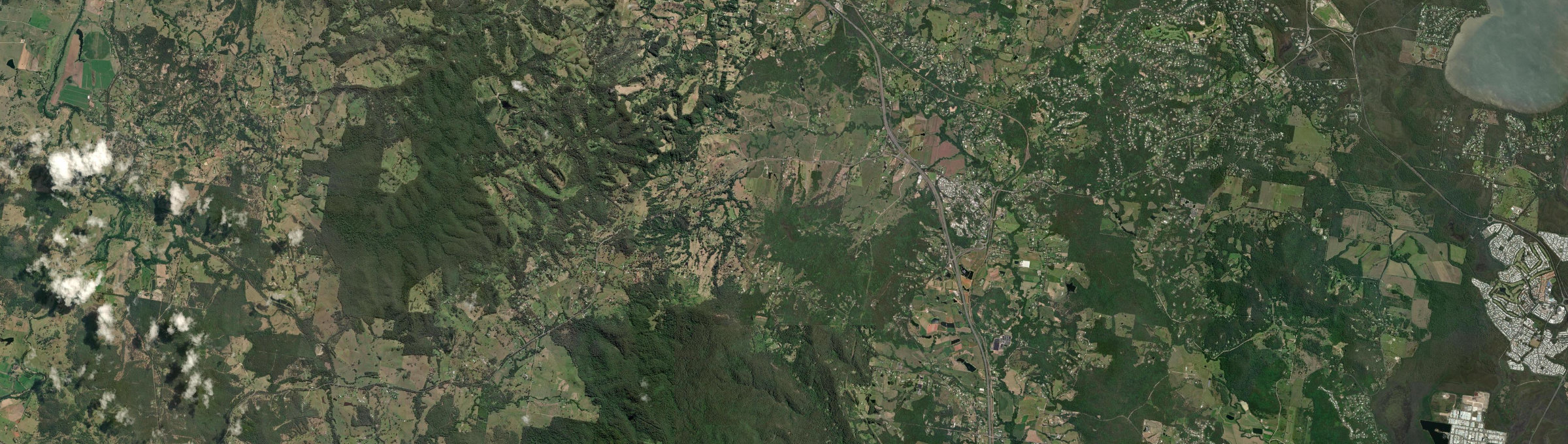 Aerial view of Eerwah Vale, QLD