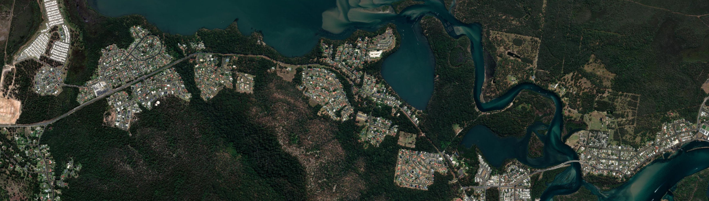 Aerial view of West Haven, NSW