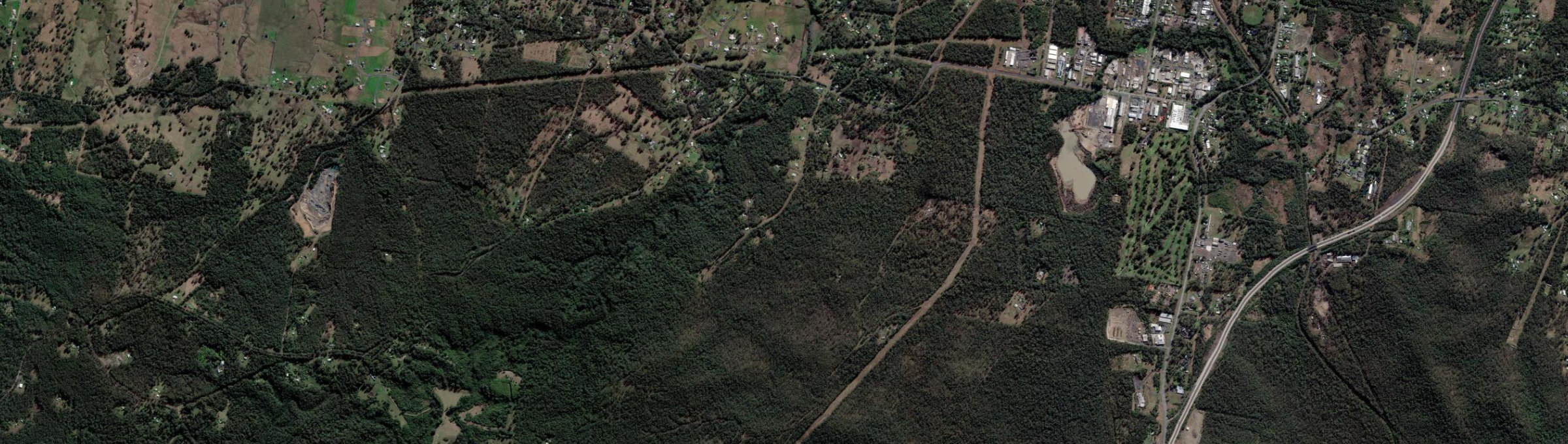 Aerial view of Burnt Bridge, NSW