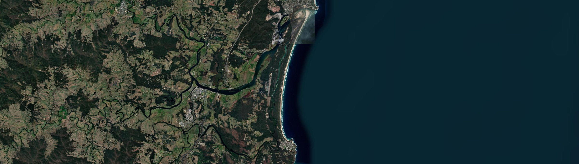 Aerial view of Scotts Head, NSW