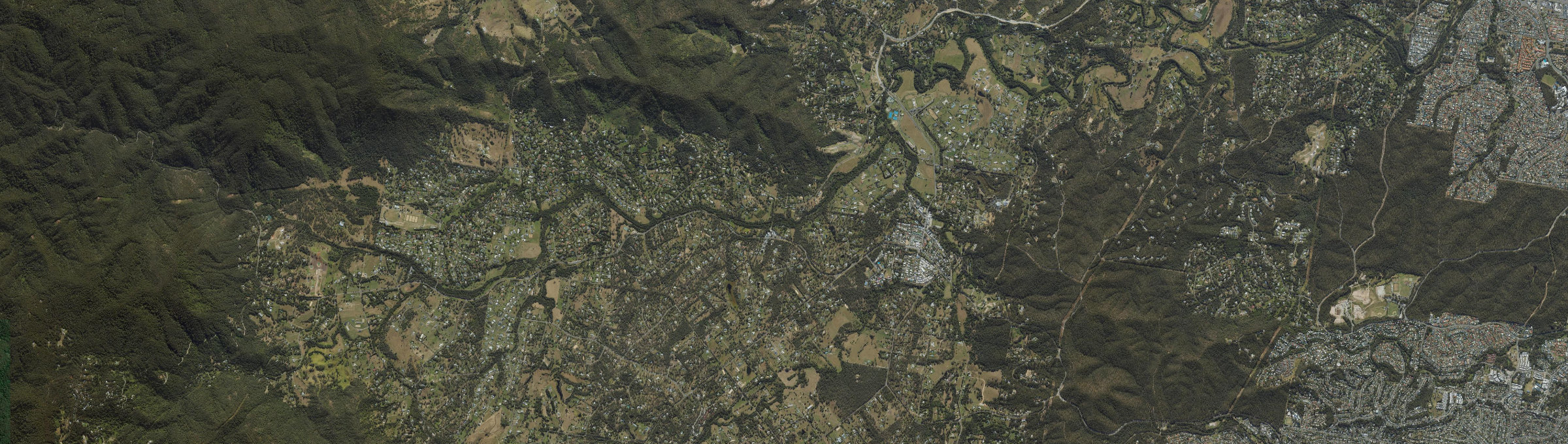 Aerial view of Samford Valley, QLD