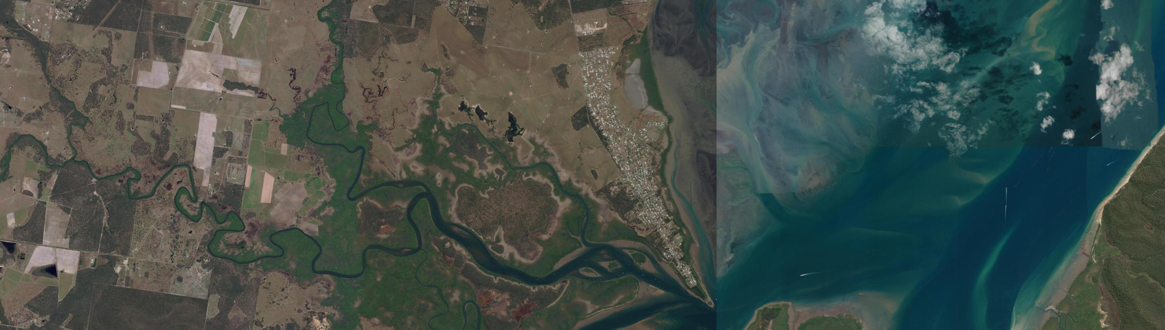 Aerial view of River Heads, QLD
