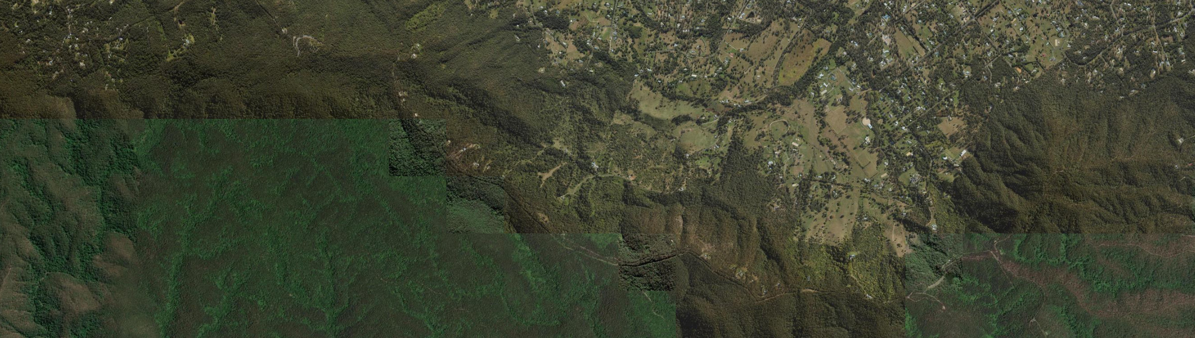 Aerial view of Jollys Lookout, QLD