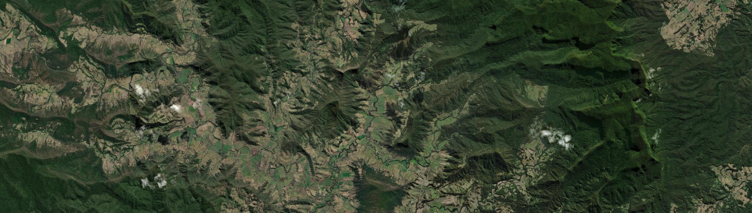 Aerial view of Lynchs Creek, NSW