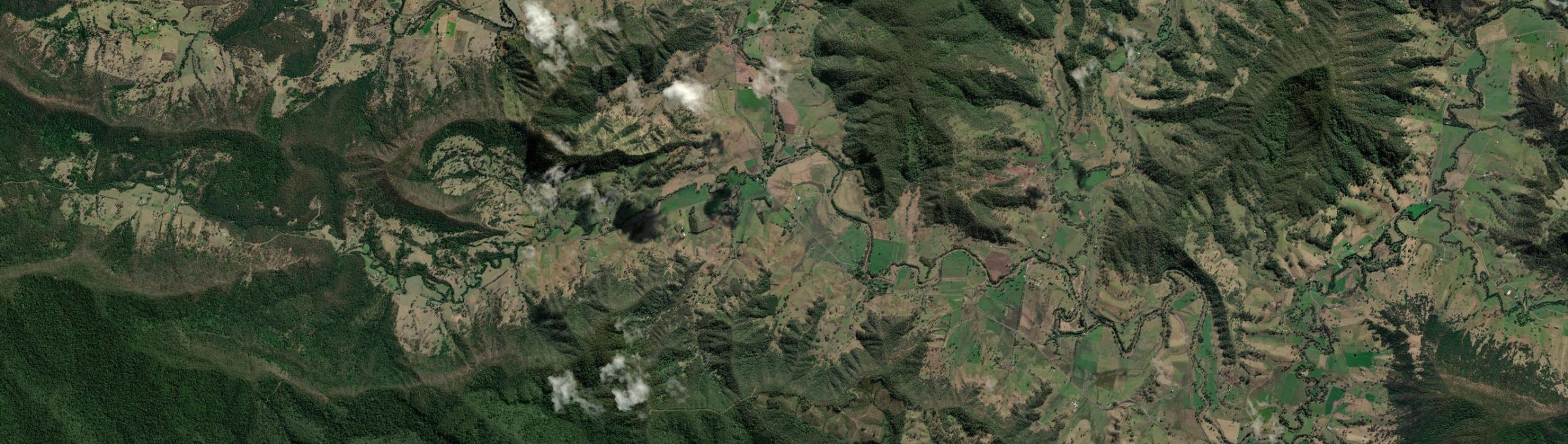 Aerial view of Rukenvale, NSW