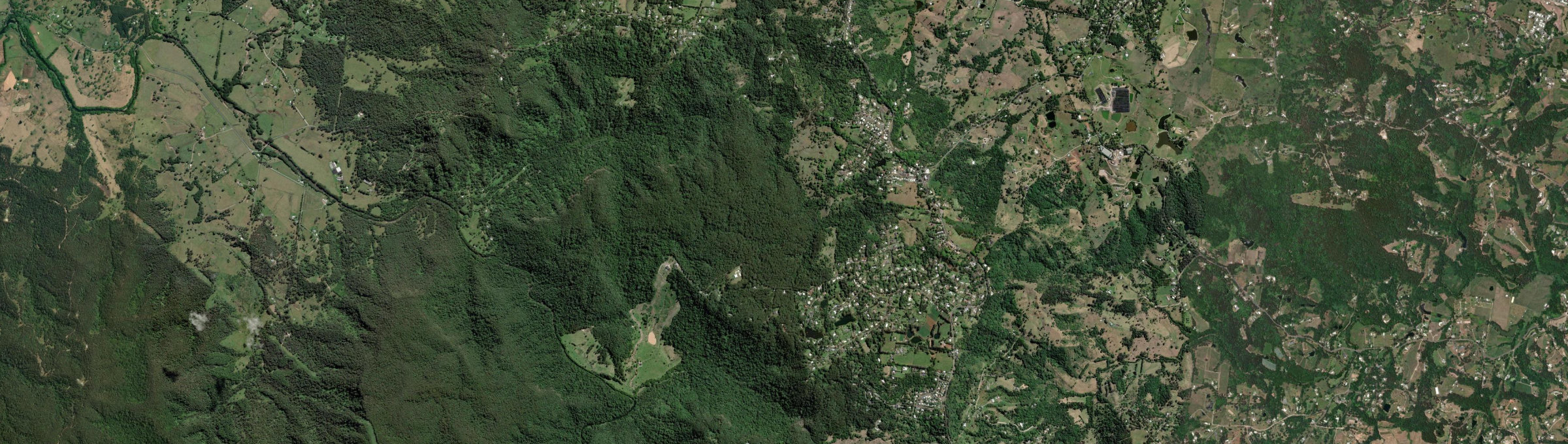 Aerial view of Flaxton, QLD
