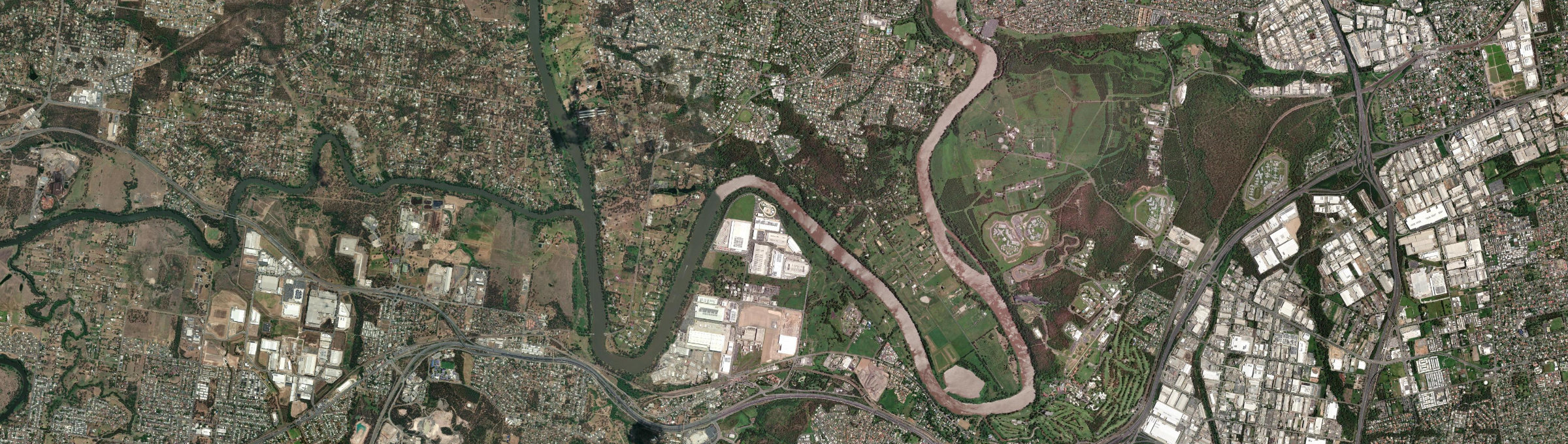 Aerial view of Moggill, QLD