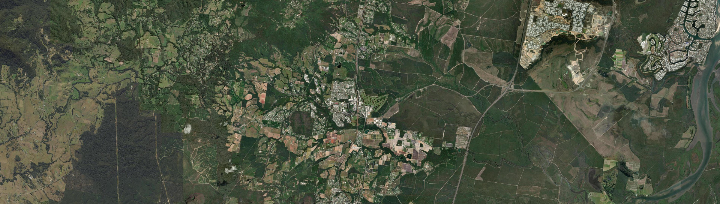 Aerial view of Beerwah, QLD