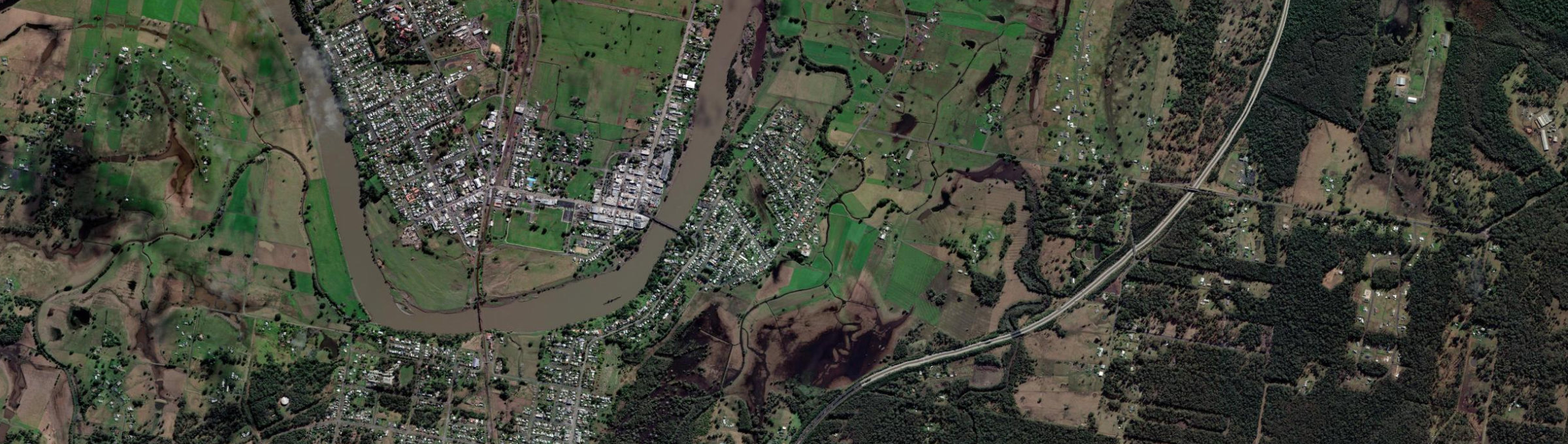 Aerial view of East Kempsey, NSW
