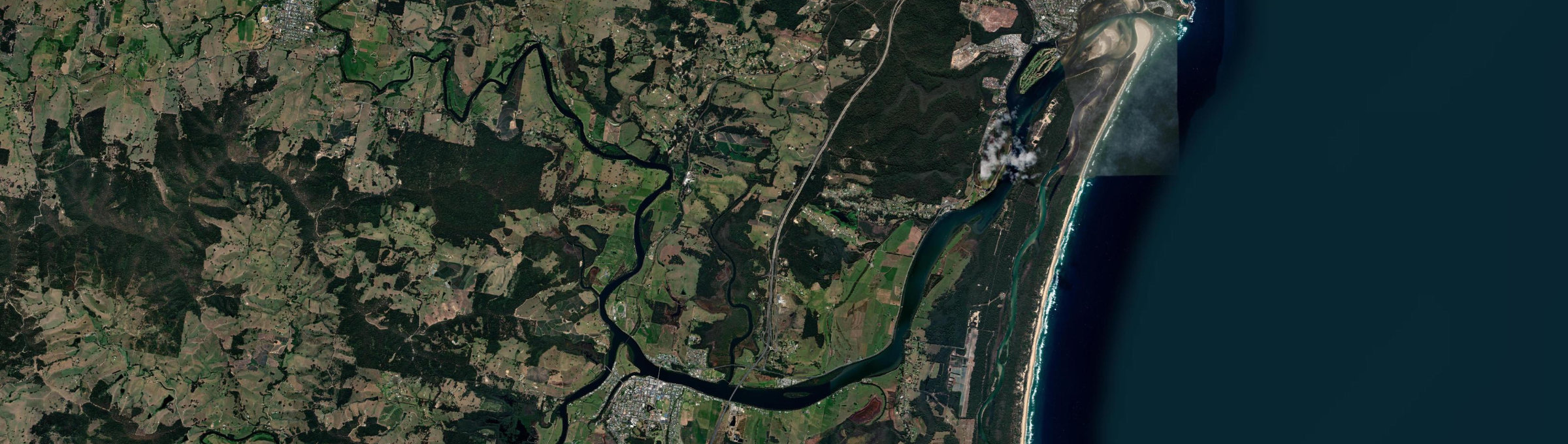 Aerial view of North Macksville, NSW