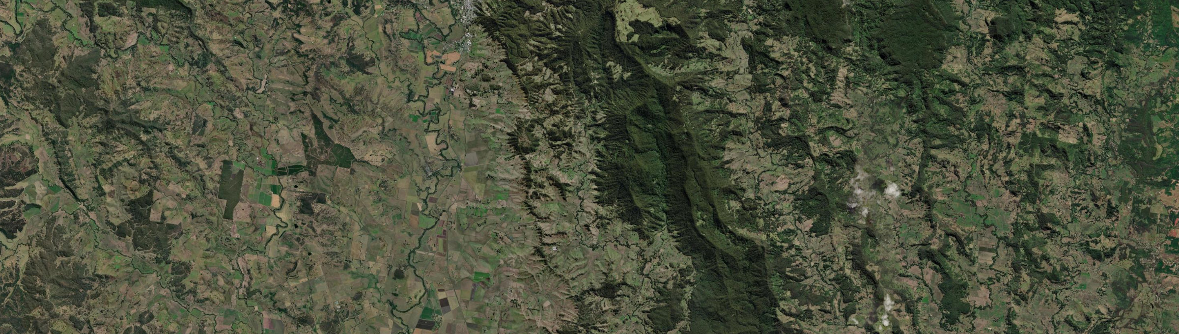 Aerial view of Boorabee Park, NSW