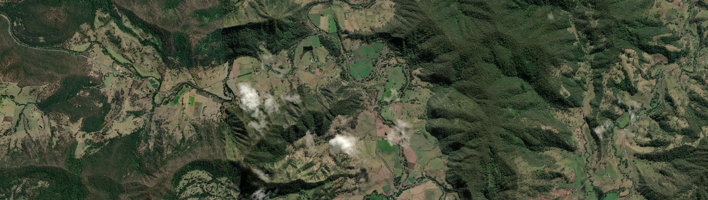 Aerial view of Old Grevillia, NSW