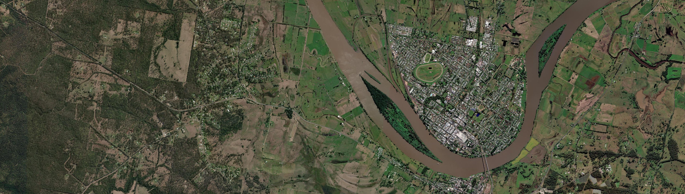 Aerial view of Waterview, NSW