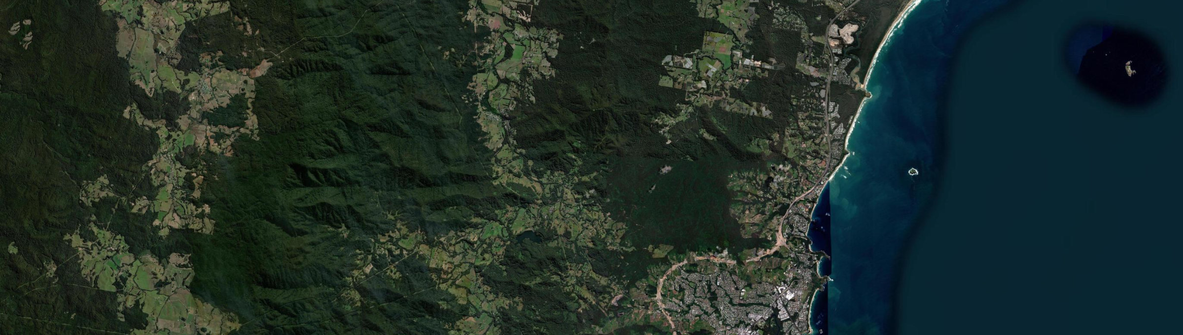 Aerial view of Karangi, NSW