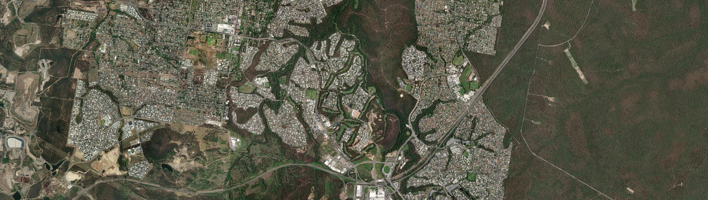 Aerial view of Brookwater, QLD