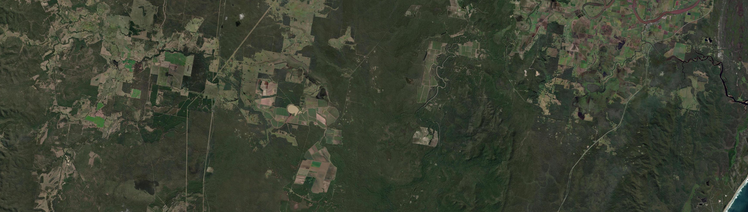 Aerial view of West Bungawalbin, NSW