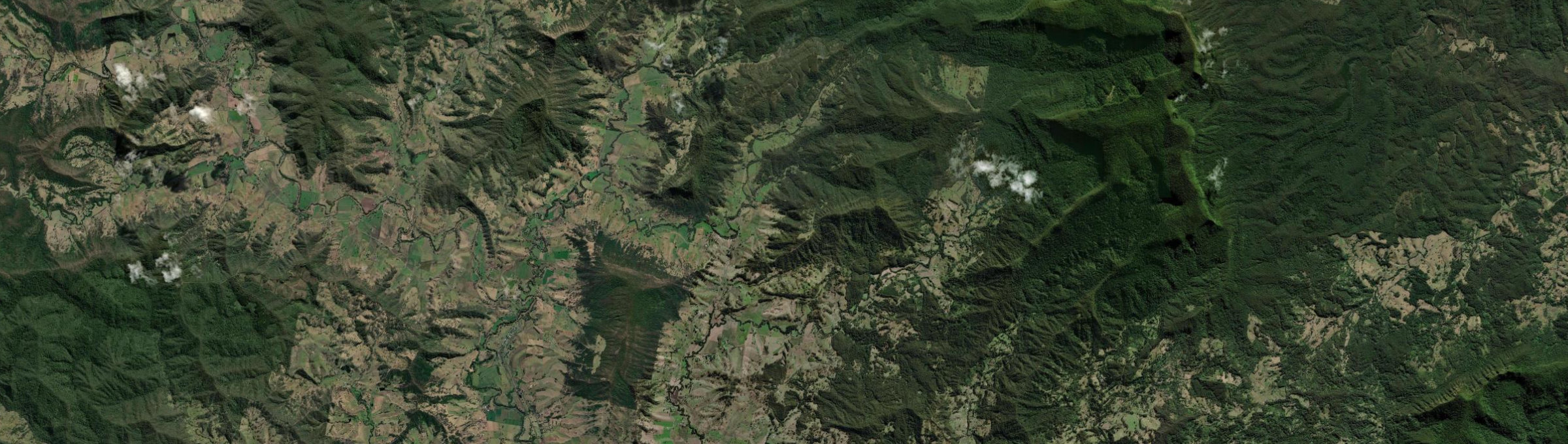 Aerial view of Collins Creek, NSW