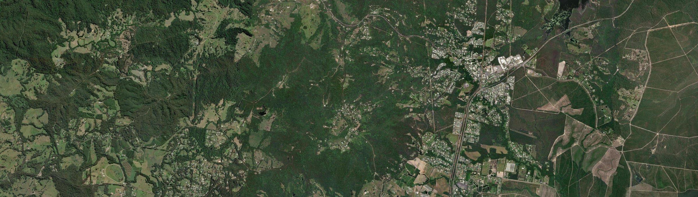 Aerial view of Mount Mellum, QLD
