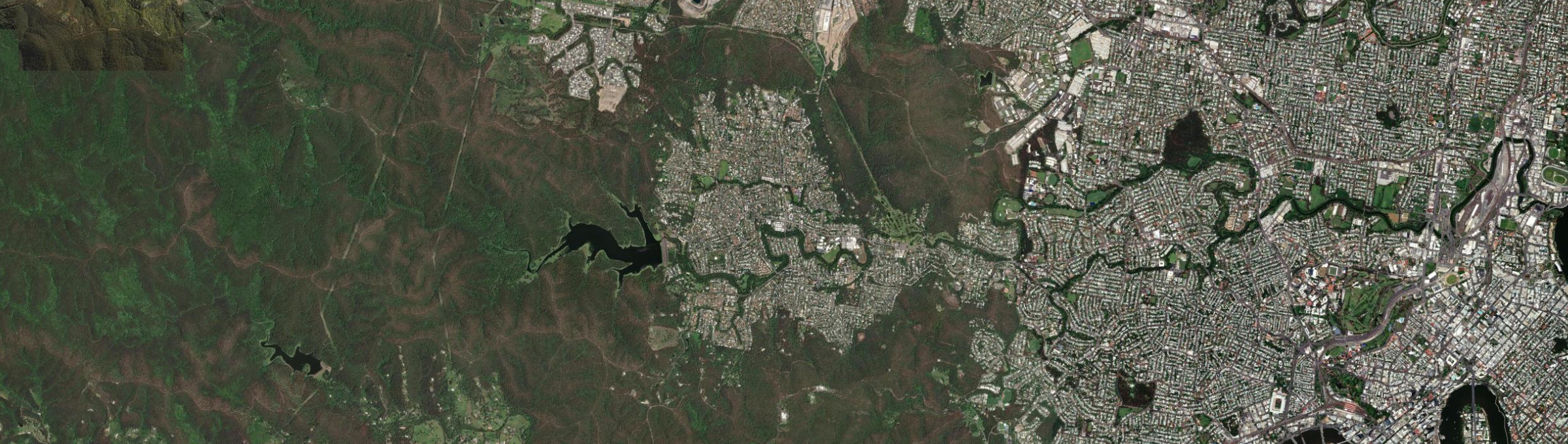 Aerial view of The Gap (Brisbane - Qld), QLD