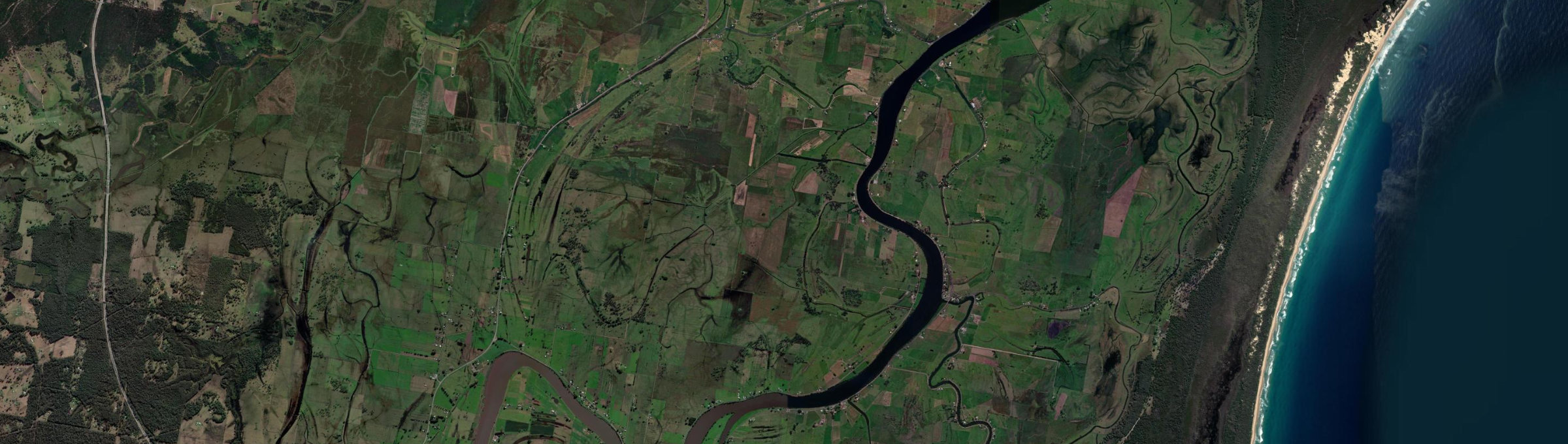 Aerial view of Summer Island, NSW