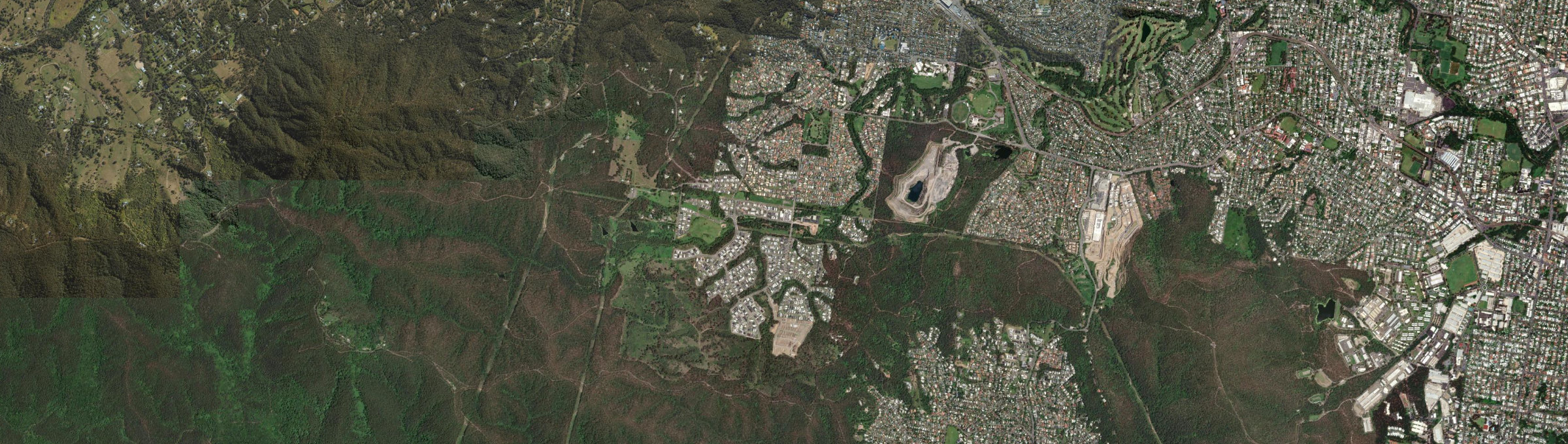 Aerial view of Upper Kedron, QLD