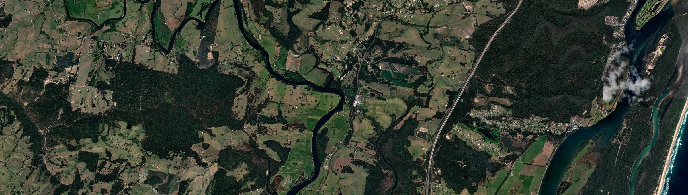 Aerial view of Wirrimbi, NSW
