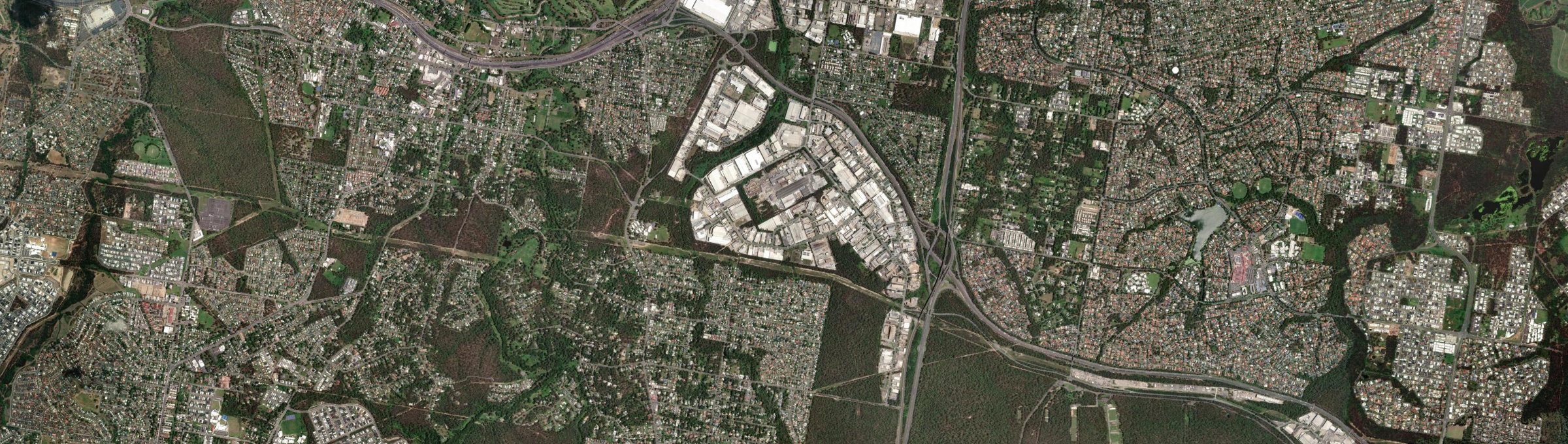 Aerial view of Carole Park, QLD