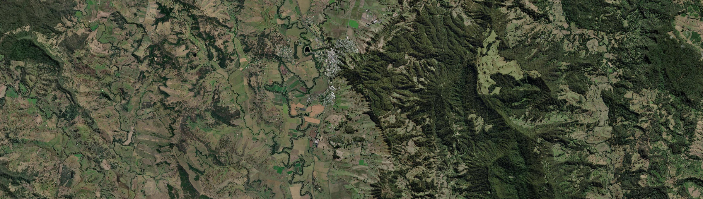 Aerial view of Kyogle, NSW