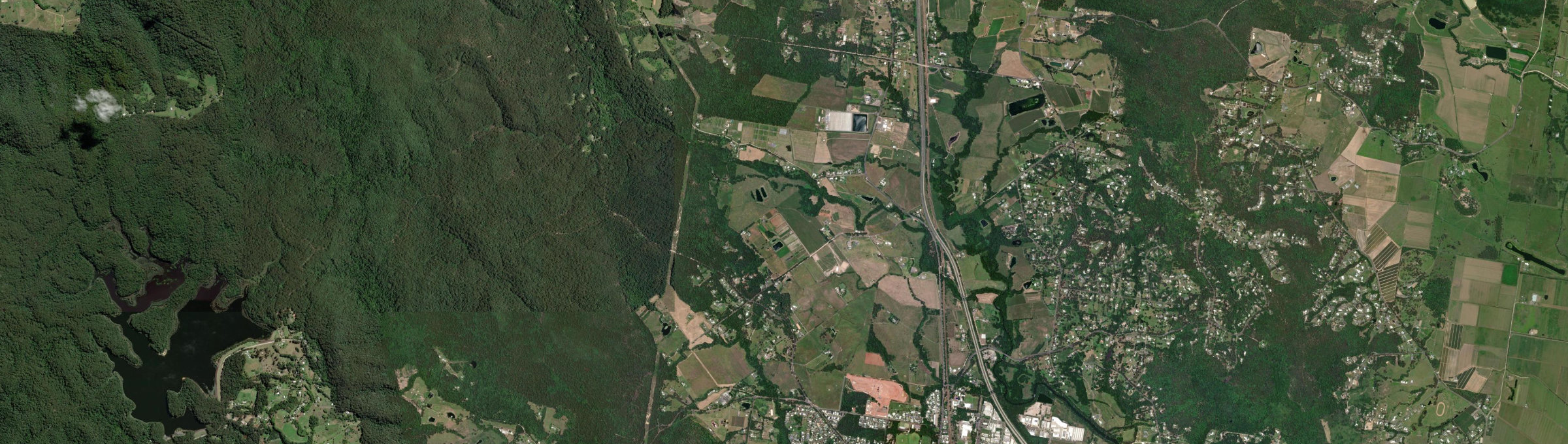 Aerial view of Bridges, QLD