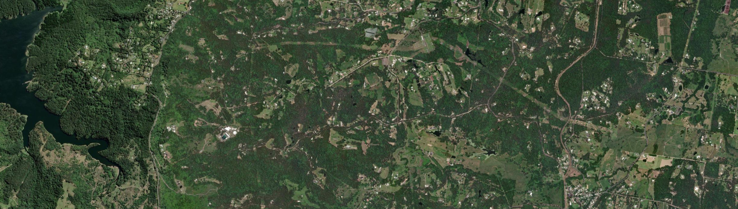 Aerial view of Landers Shoot, QLD
