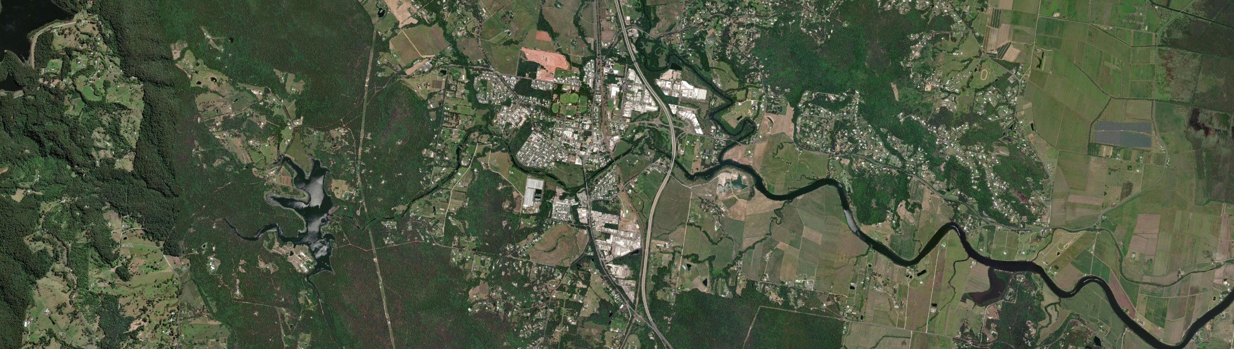 Aerial view of Yandina, QLD