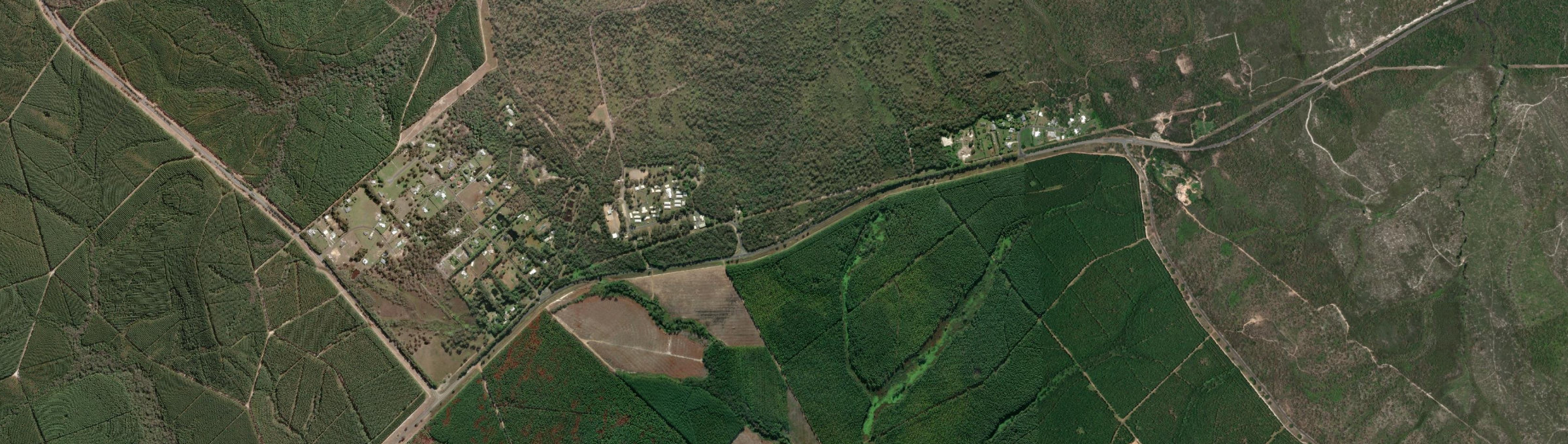 Aerial view of Wallu, QLD