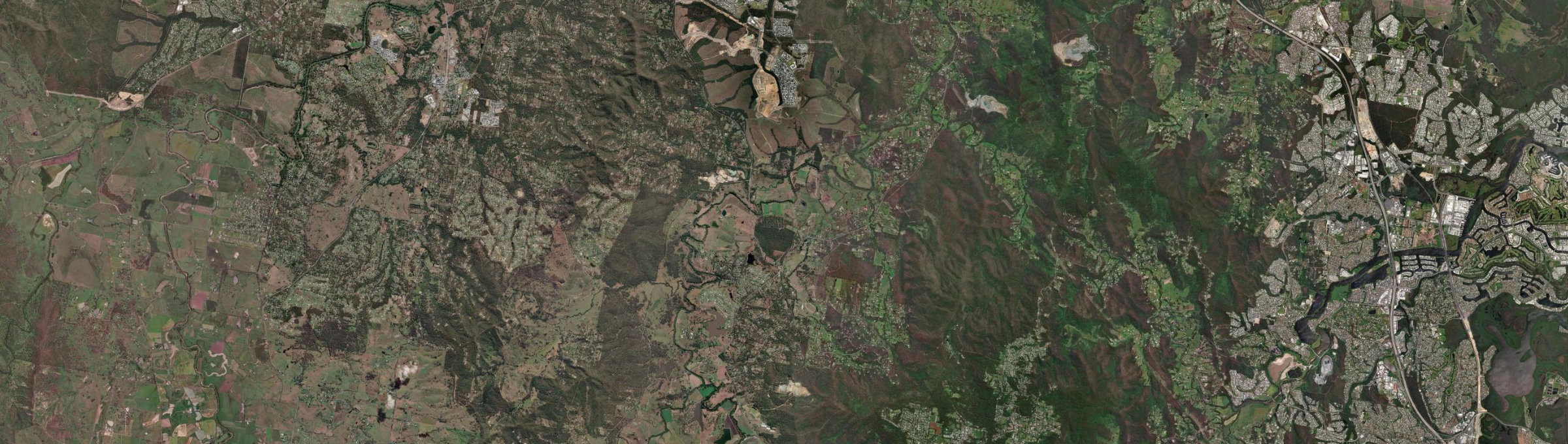 Aerial view of Tamborine, QLD
