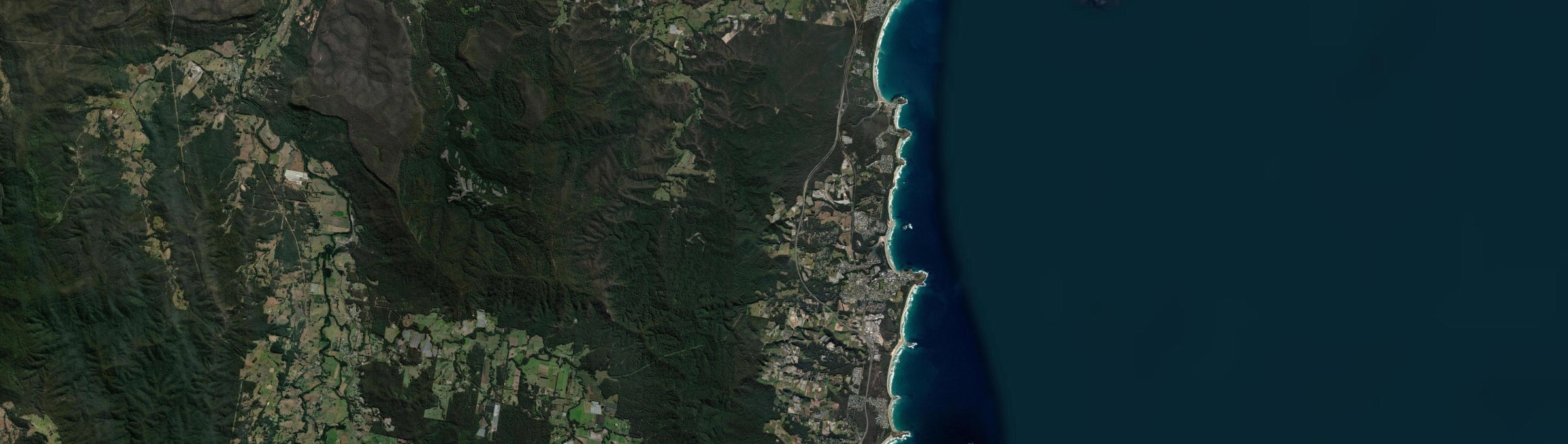 Aerial view of Woolgoolga, NSW