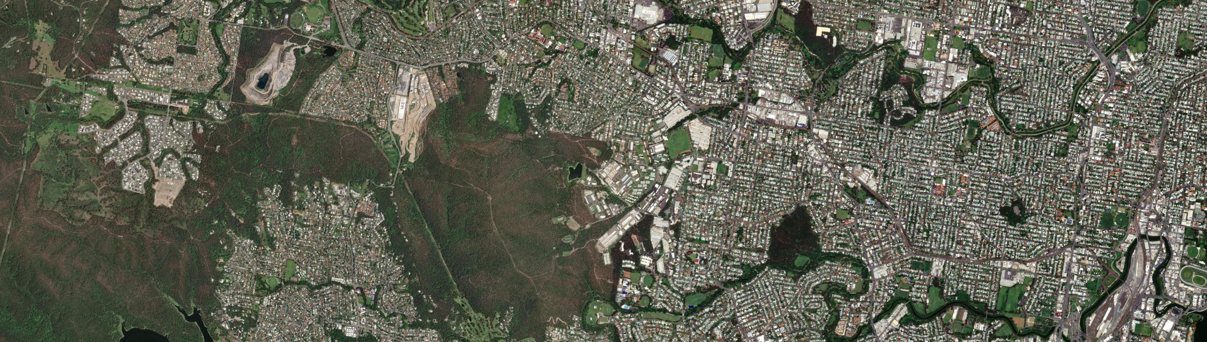 Aerial view of Enoggera, QLD