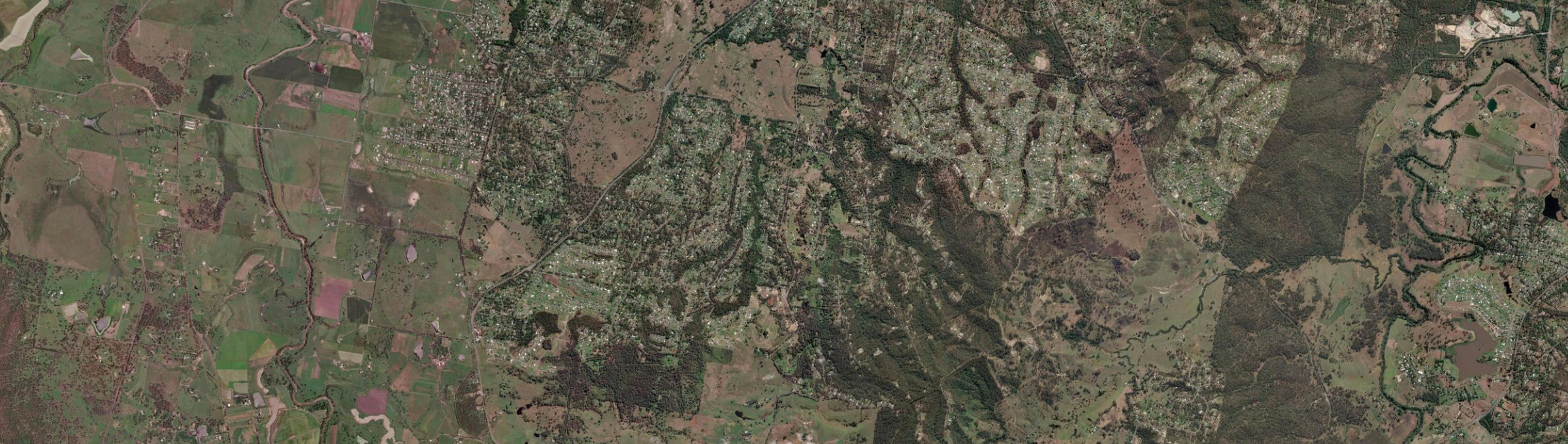 Aerial view of Cedar Vale, QLD