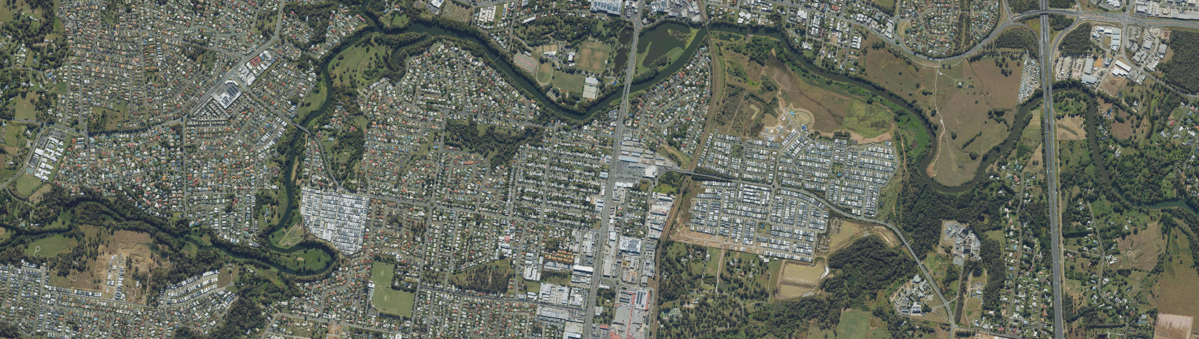 Aerial view of Caboolture South, QLD