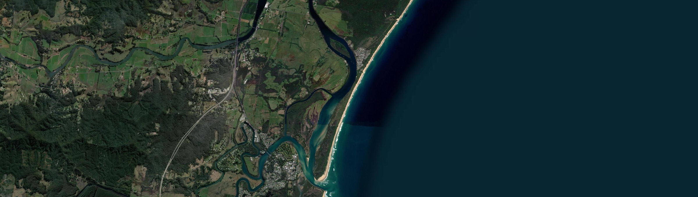 Aerial view of Mylestom, NSW