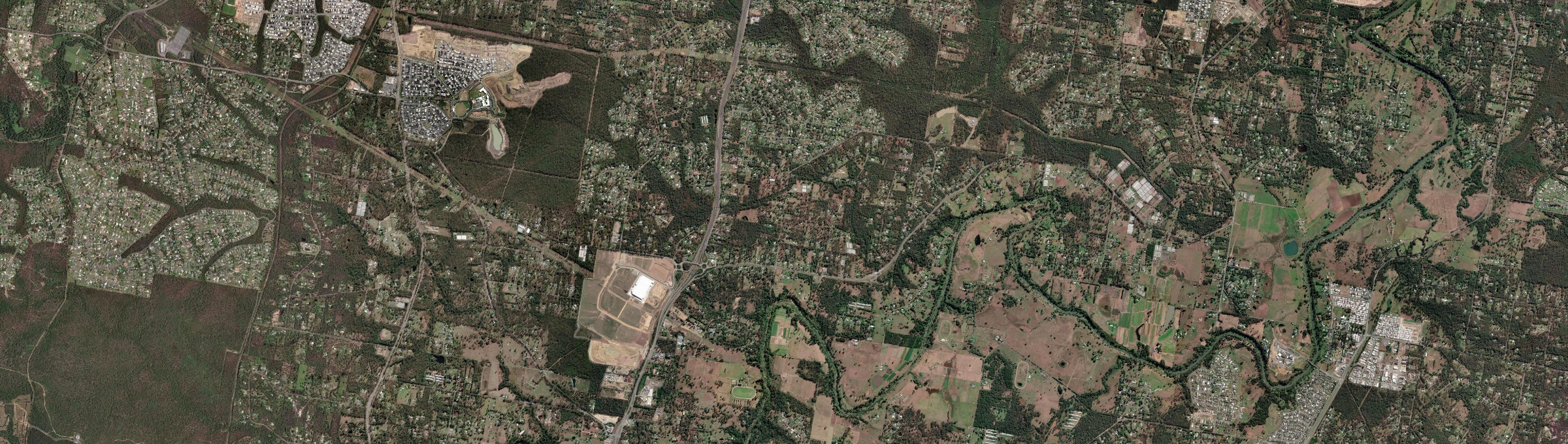 Aerial view of Munruben, QLD