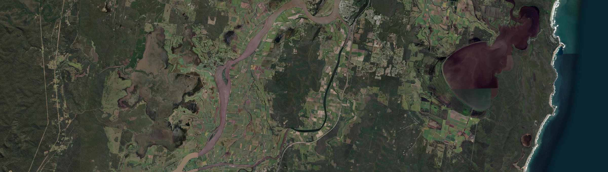 Aerial view of South Arm (Clarence Valley - NSW), NSW