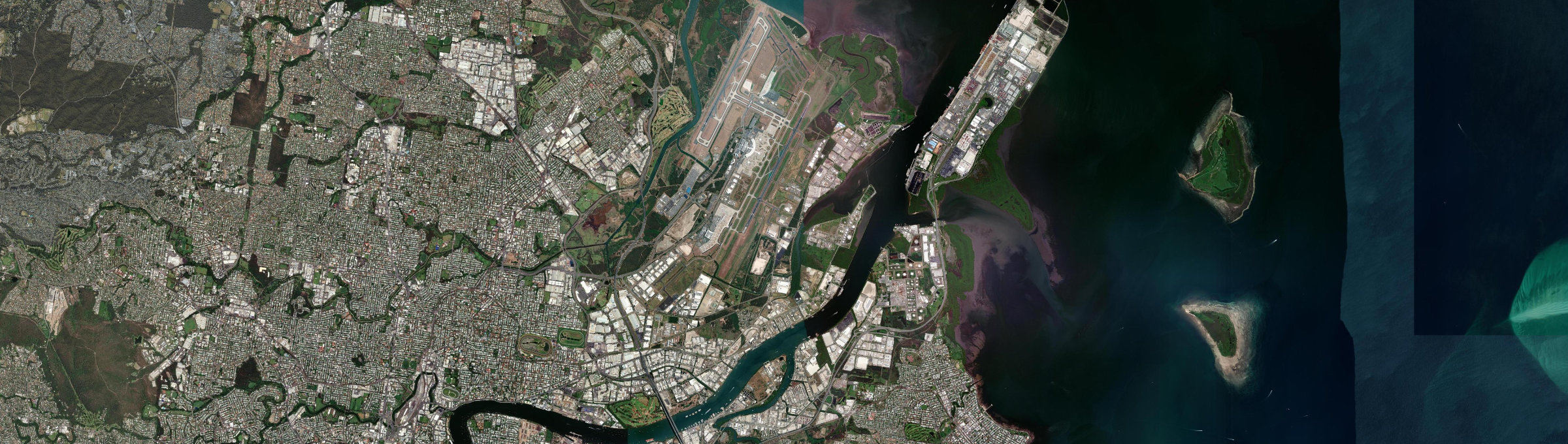 Aerial view of Pinkenba, QLD