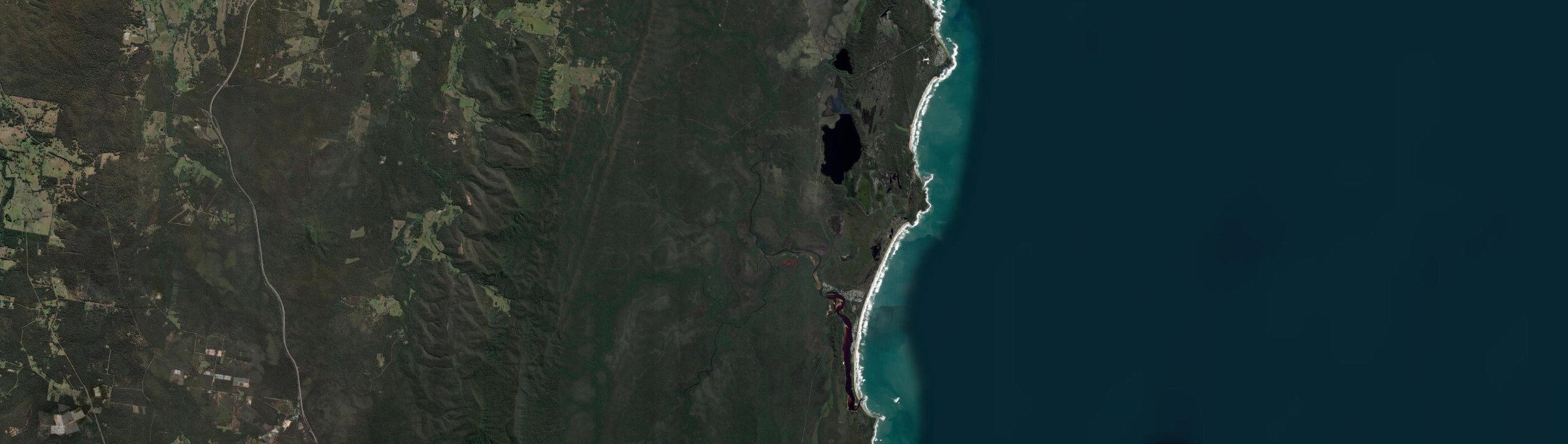 Aerial view of Wooli, NSW