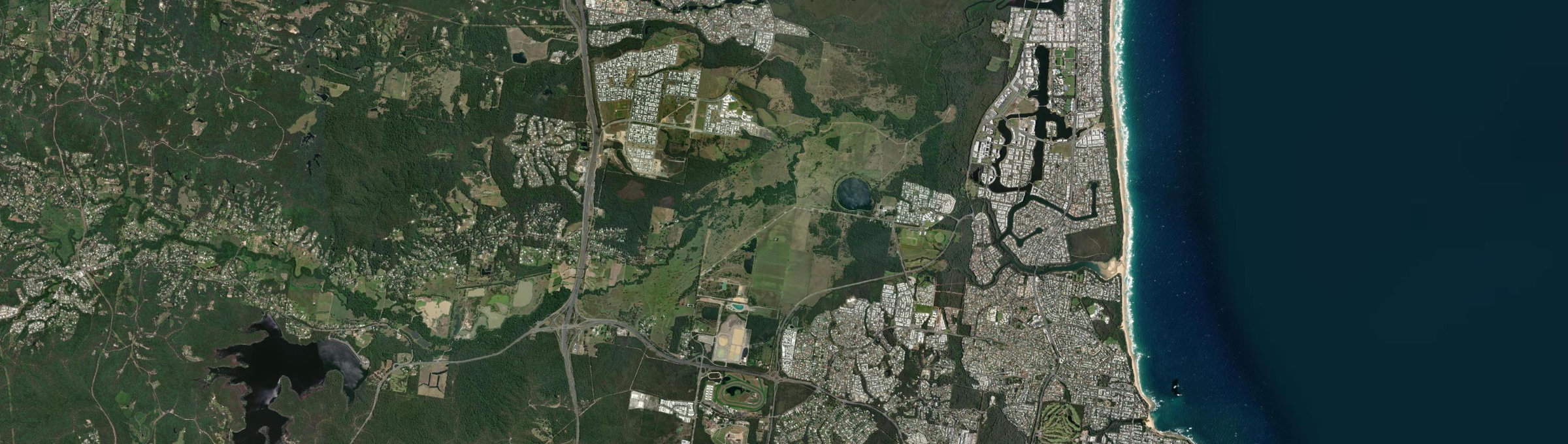 Aerial view of Meridan Plains, QLD