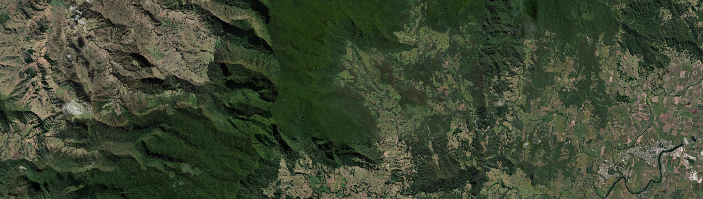 Aerial view of Limpinwood, NSW