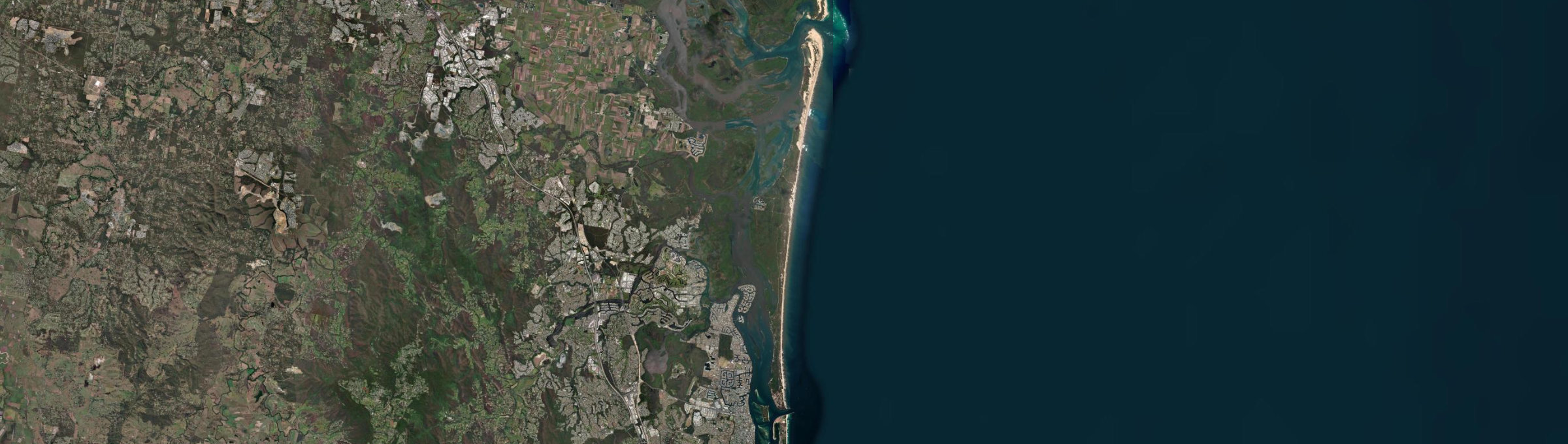 Aerial view of South Stradbroke, QLD